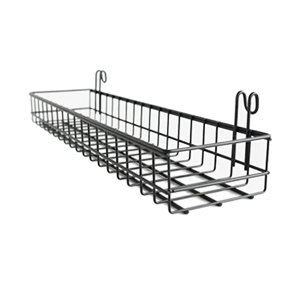 Mesh Wall Metal Wire Basket Wire Storage Shelf Rack Home Decor 30x10x5cm / 40x10x5cm
