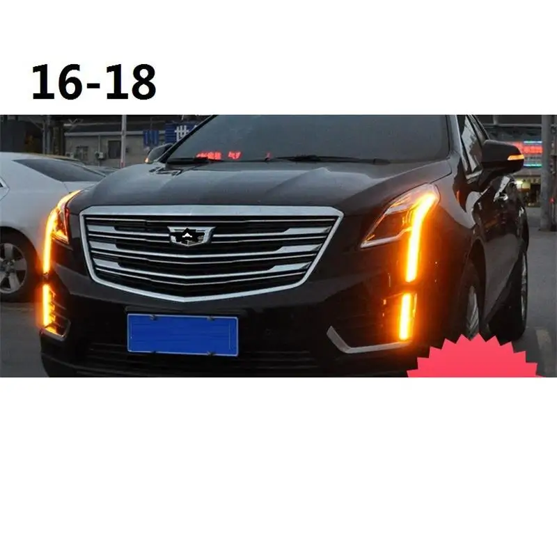 Аксессуары для ходовой лампы Drl Led стайлинг Assessoires Запчасти для фар передние противотуманные фары автомобиля в сборе 16 17 18 для Cadillac XT5