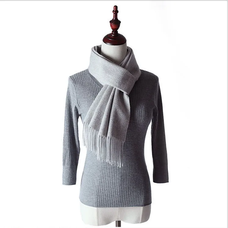 CAVME 7 Light gray Шарф из чистого кашемира для женщин и мужчин, длинные шарфы из кашемира, зимние шарфы, Заказные буквы 40*200 см, 200 г - Цвет: CAVME 7 Light gray