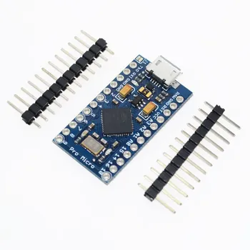 

New Pro Micro forarduino ATmega32U4 5V/16MHz Module with 2 row pin header For Leonardo in stock . best quality