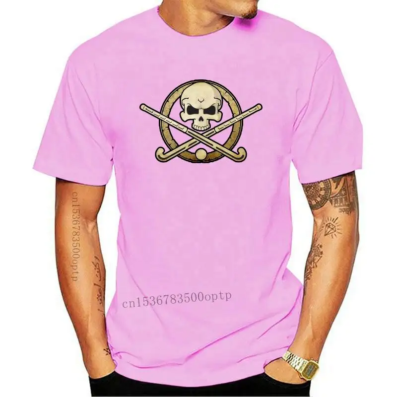 Field Hockey crossbones t-shirt - field hockey player skull badge tee shirt | Мужская одежда
