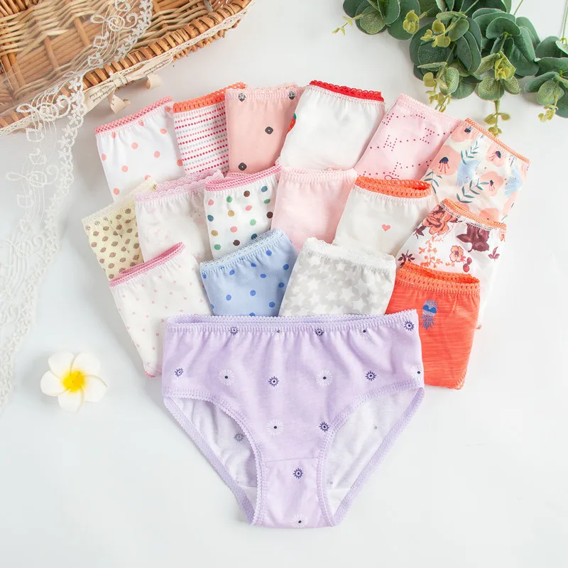 Girls Briefs Underpants Cotton 2-12years 24pcs/Lot Triangle