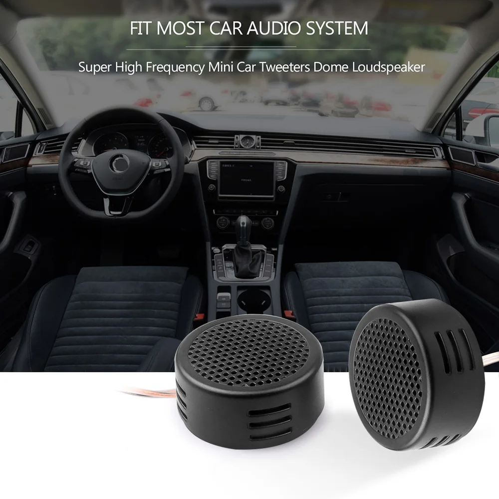 Universal Black 500W Car Mini Dome Tweeter Loudspeaker High Pitch speaker Super Power music Audio Auto Sound for Automobile