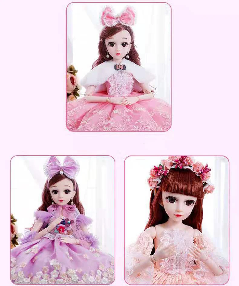 Новинка 60 см BJD куклы 3D глаза свадебное платье одежда соединенная девушка Кукла тело с обувью Аксессуары куклы игрушки для девочек подарок