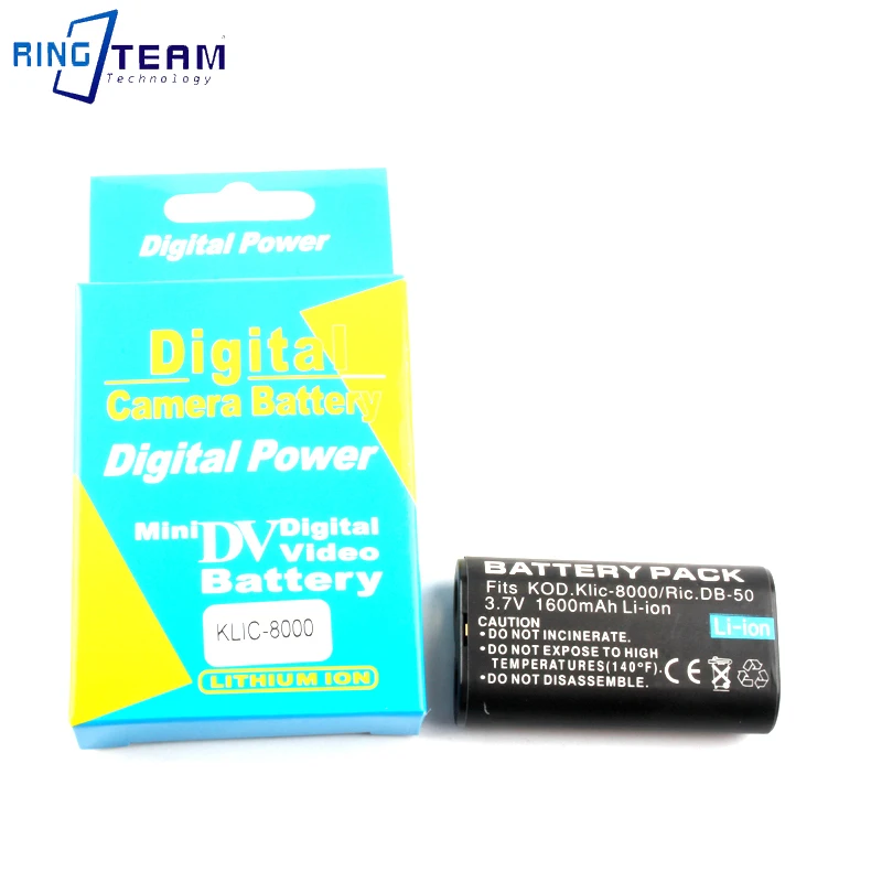 Kastar Replacement Battery for Kodak KLIC-8000 & Kodak Z1015 IS Kodak Z1085  IS Compatible for Kodak、for KLIC-8000 バッテリー DB-50 Z1012 Z1015 Z1085 Z