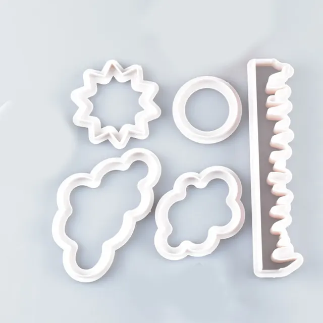 5Db/Set Cloud Grass Sun Cookie Cutter Egyedi Gyártású 3D -S Nyomtatott Fondant Süti Vágó Keksz Penész Sütemény Díszítő Szerszámok Új - Image 5