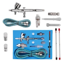 G-180K Dual Airbrush Air Kit Craft Practical Paint Art Power Tools For Commercial