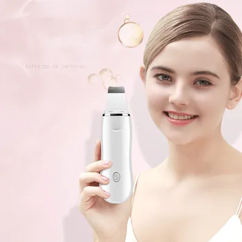 

Ultrasonic Skin Scrubber Beauty Instrument Deep Cleaning Face Care Device Vibrating Facial Cleansing Skin Spatula Peeling Tools