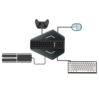 

Keyboard and Mouse Converter USB interface Bluetooth wireless connection for PS4 / XBOX ONE / Switch Console Support Voice Chat