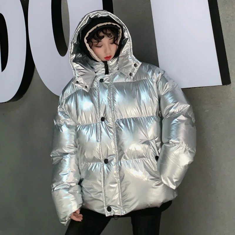 Зимний пуховик размера плюс 3XL Harajuku BF, свободная зимняя куртка для женщин, зимняя верхняя одежда, пальто для женщин, длинный Повседневный теплый пуховик