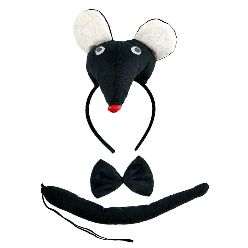 thumbnail image 2 of Dress Up Costume Mouse Costume Set - Complete 15-Piece Halloween Outfit With Ears, Nose & Accessories Mice Costumes Adults 2 of 14