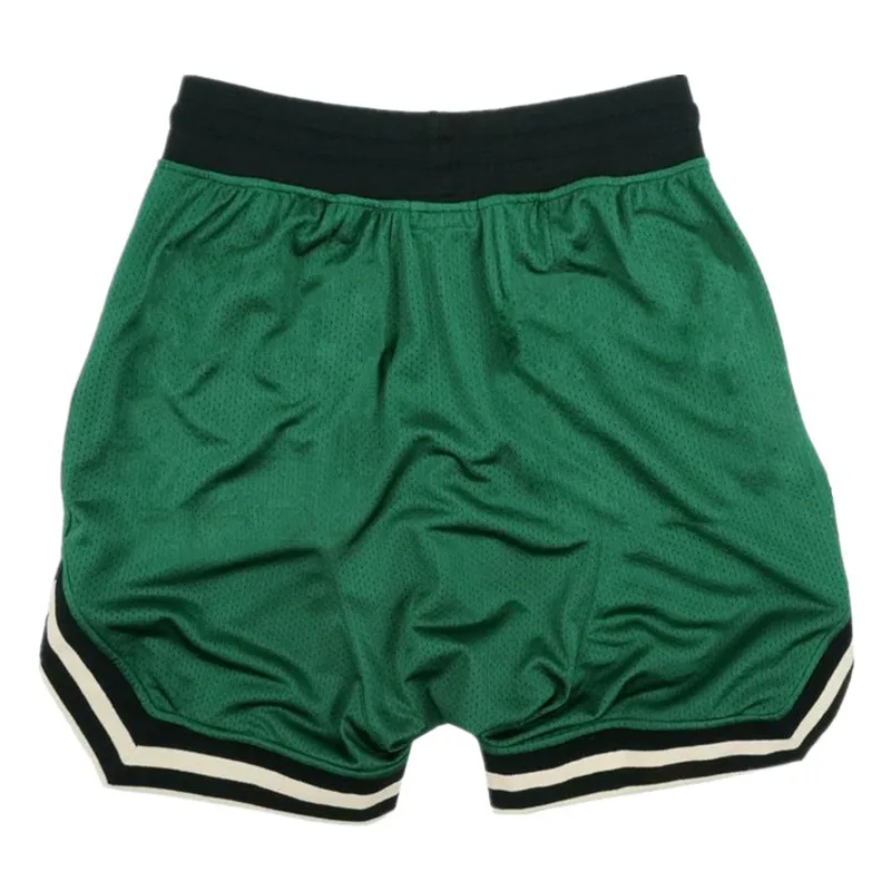 50% OFF New Beach shorts Men Bodybuilding  Joggers Knee Length Sweatpants Summer Male Gyms Fitness Workout Mesh Quick-drying Shorts