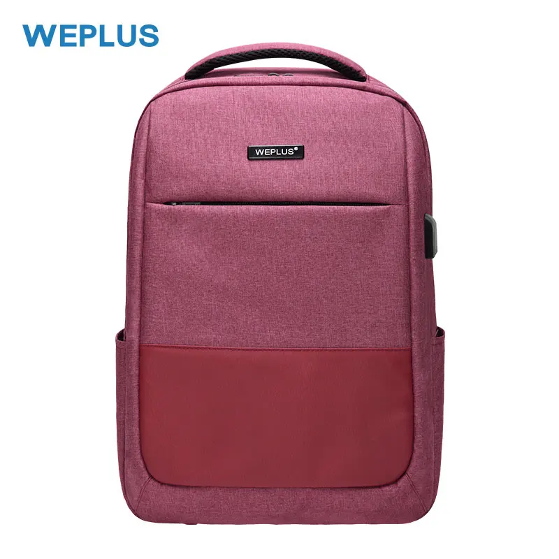 WEPLUS, мужской Школьный рюкзак, 15,6 дюймов, рюкзак для ноутбука, usb зарядка, сумка, многофункциональный Повседневный Рюкзак, женский, для девушек, для учебы, Mochila