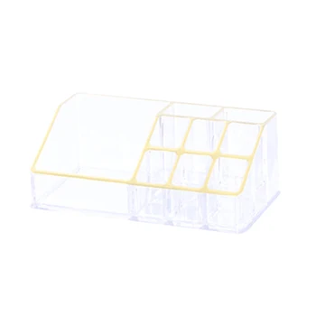 

Display Cosmetic Storage Box Desktop Large Capacity Multi Grid Lipstick Home Easy Clean Dresser Makeups Brush Free Standing