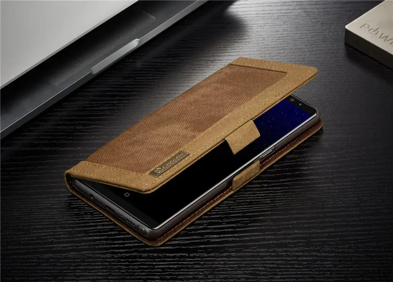Ковбойские сапоги из толстой ткани бумажник чехол для samsung Galaxy Note 8 чехол держатель для карт чехол для телефона чехол на заднюю панель для samsung Note 8 откидная крышка Fundas
