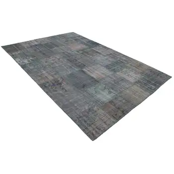 

197x298 Cm Grey Handmade Patchwork Rug-6x10 Ft