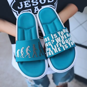 

2020 Summer Beach Shoes Men Brand Designer Shower Slippers Mens Light Outdoor Slippers Men Comfortable Casual Slippers for Man