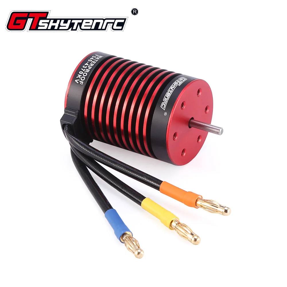 

Hot 1pcs GTSKYTENRC Brand F540 Series 3300KV/4370KV 3S Brushless Waterproof Motor For RC 1/10 Car