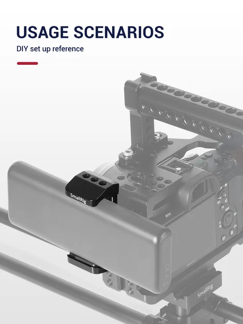 Supporto Power Bank SmallRig 4600 - Attacco Cold Shoe E Morsetto Regolabile Per Fotografia E Video