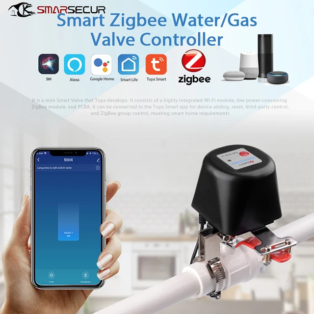 Tuya WIFI Smart Valve Automatic Water Timer Outdoor Farm Garden Intelligent  Sprinkler Timer Work with Alexa and Google Assistant - AliExpress