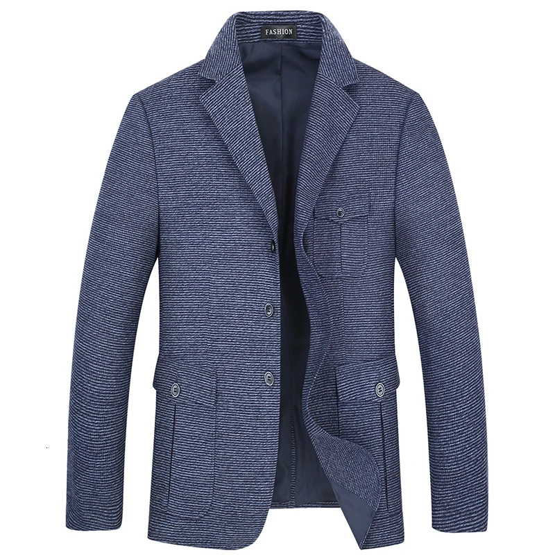 Blue 10XL 8XL 6XL 5XL New Arrival Brand Clothing Jacket Men's Plaid Suit Jacket Men Blazer Fashion Slim Male Casual Blazers Men - Цвет: Blue