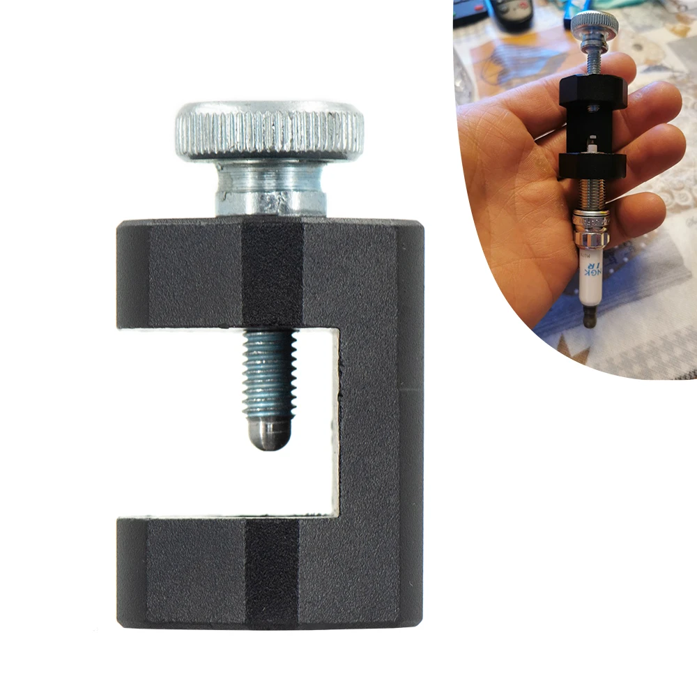 Woopeey 12mm & 14mm Engine Spark Plug Caliper Matte Black Universal Spark Plug Gap Tool Spark Plugs Gapper Gapping Kit 