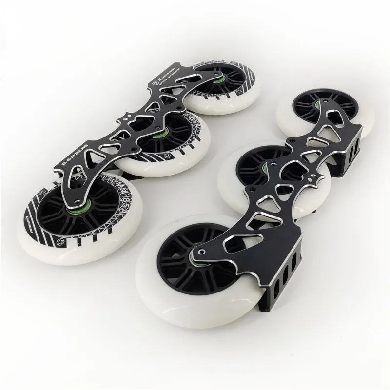 batman 3 wheels 110mm 4 wheels 80mm 243mm inline skates frame M7 alloy roller patines skating base 3X110mm 4X80mm super light