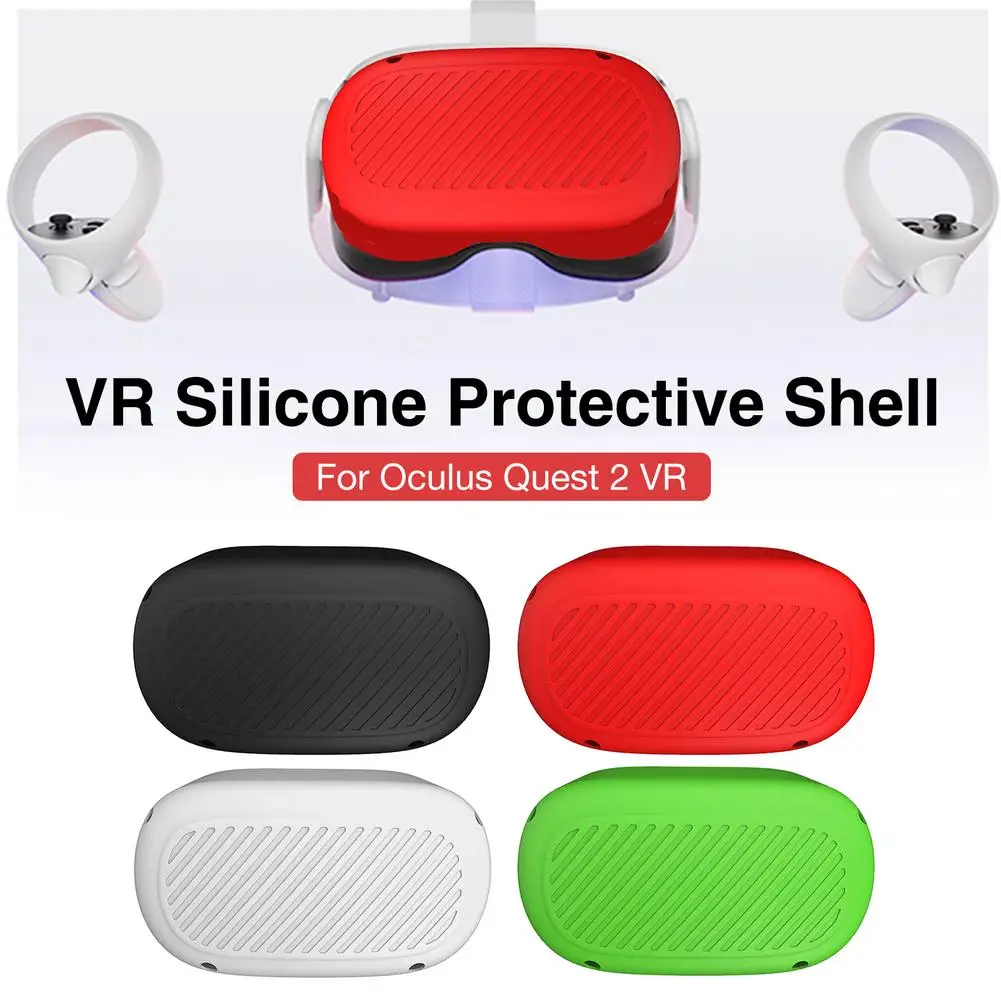 VR Helmet Protective Front Cover For Oculus Quest 2 Silicone Anti-sweat Protection Shell For Oculus Quest 2 Headset Accessories