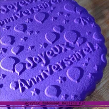 Joyeux Anniversairel акриловая помадка 3D Скалка