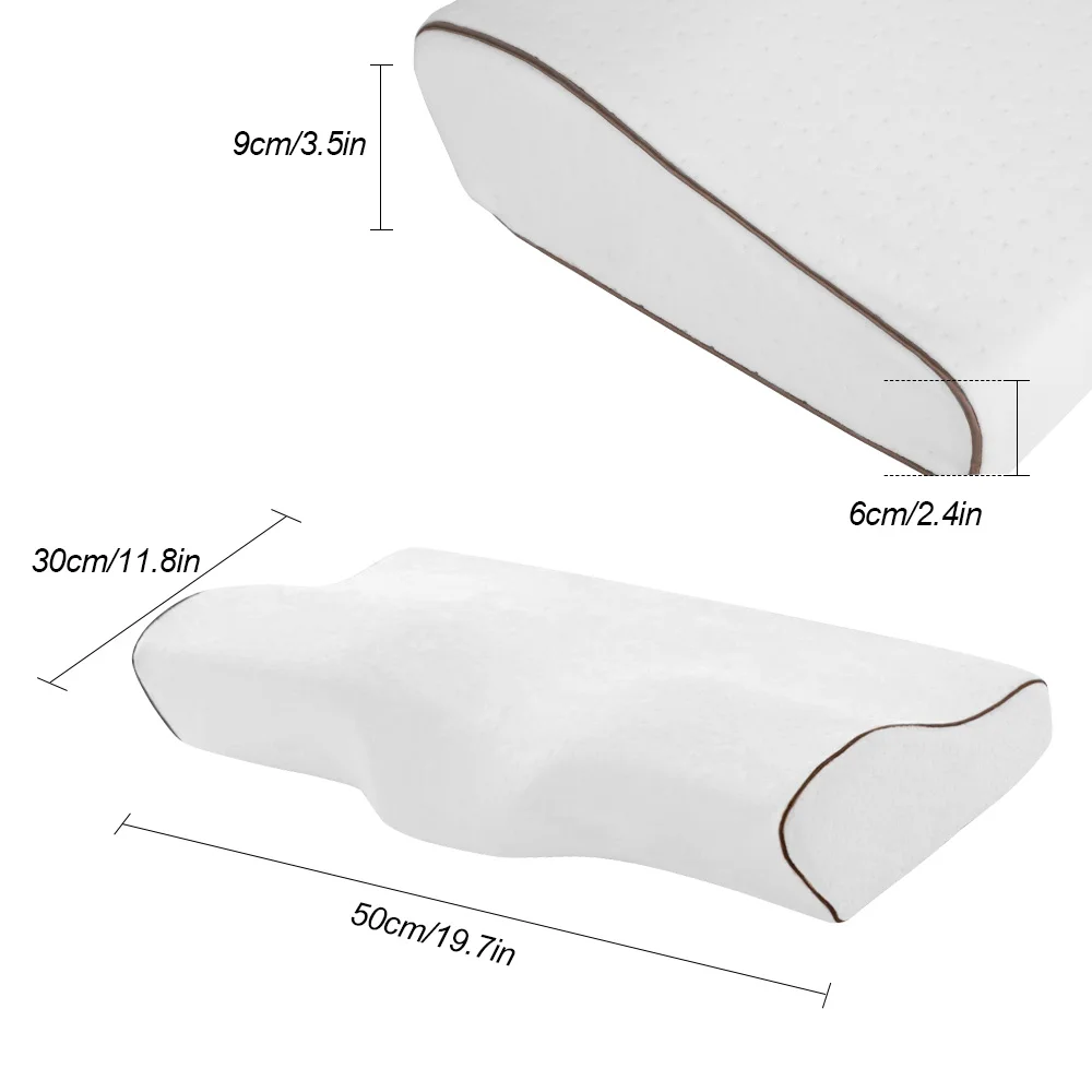 Постельные принадлежности из пены с эффектом памяти подушка для защиты шеи медленный отскок пены памяти подушка в форме бабочки здоровье шейки шеи