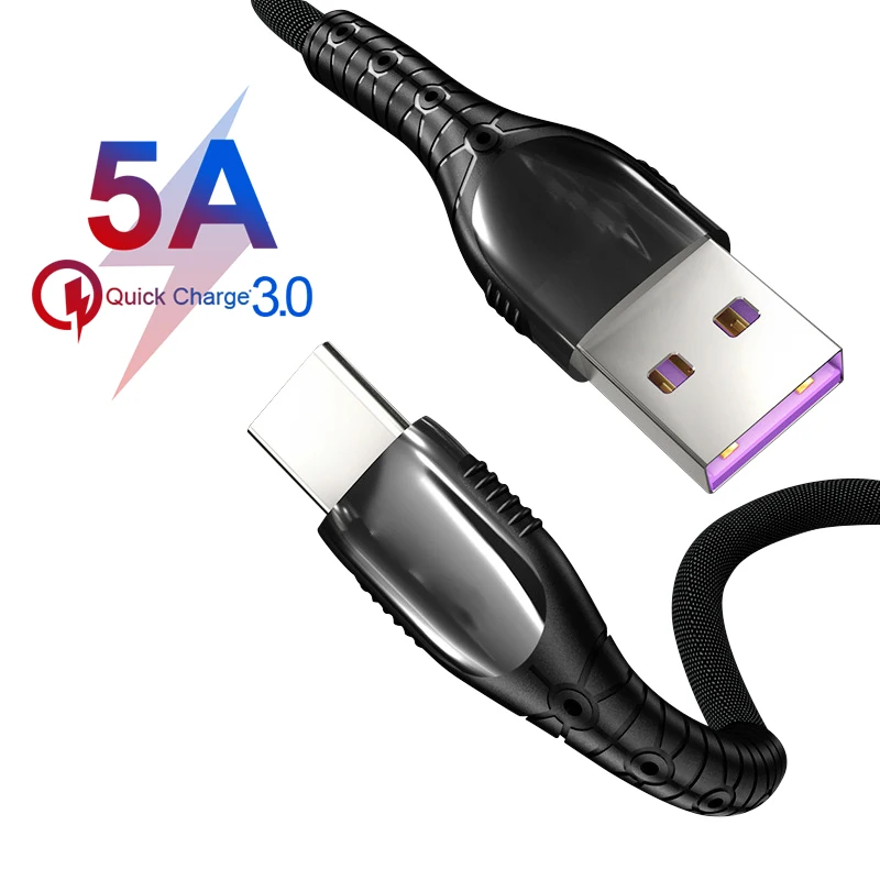 Кабель usb-c Micro USB 5A для Huawei p20 lite 3A Samsung S9 S8 Note 9 | Мобильные телефоны и аксессуары