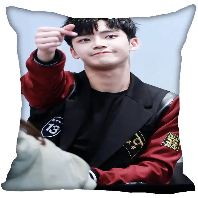 Пользовательские Kpop SF9 печатные квадратные шелковые наволочки 40x40 45x45 50x50 60x60 две стороны атласная Наволочка логотип на заказ