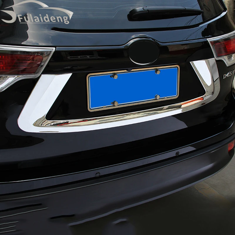 1 шт. для Toyota Highlander- ABS хром багажник задний номерной знак рамка Крышка отделка автомобиля стильный аксессуар