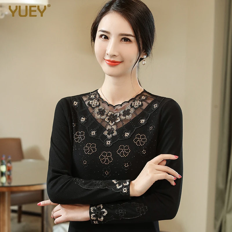 camiseta interior mujer encaje manga larga