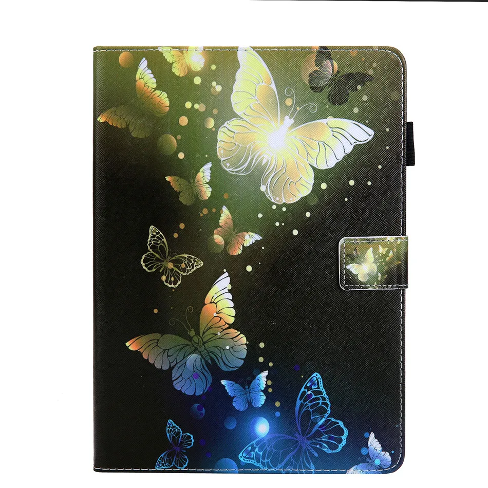 A9 Умный чехол для iPad 10,2, чехол для Apple iPad 7го поколения A2200 A2198 A2232, чехол с отделением для карт+ пленка+ стилус - Цвет: A9