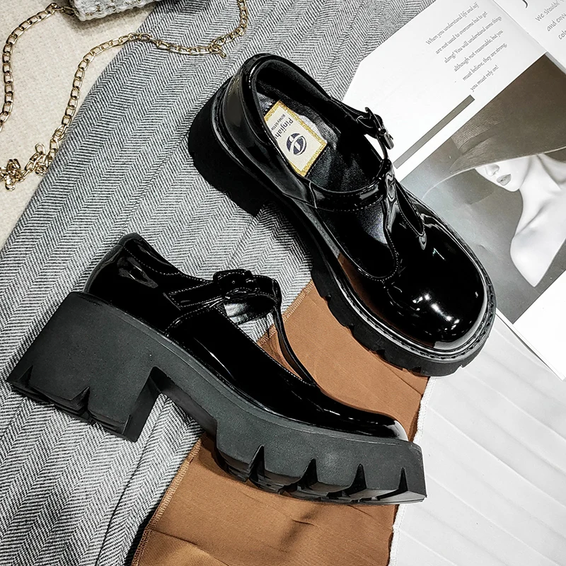 Thick soled mary jane shoes Clearance