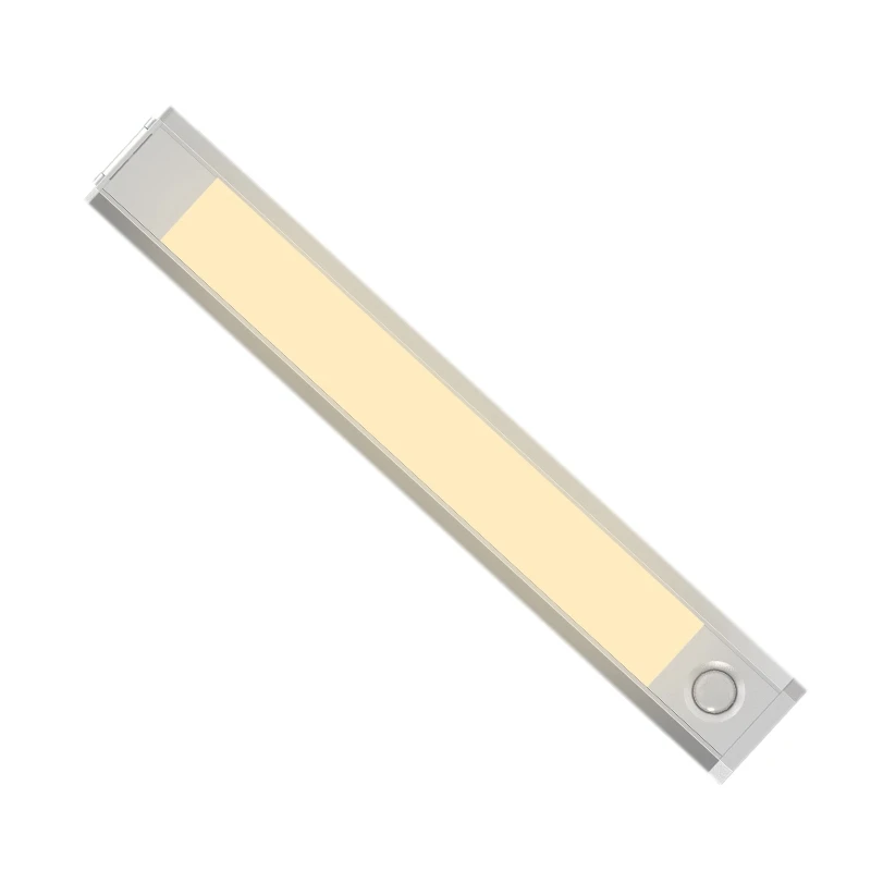 Светильник с датчиком движения 60 Светодиодный светильник для шкафа беспроводной ночной Светильник Переносной Магнитный светильник для шкафа - Цвет: White