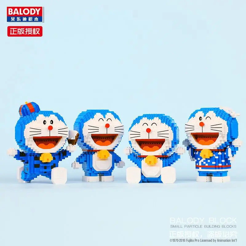 Balody Мультяшные блоки Doraemon фигурки для аукциона аниме строительные пластиковые
