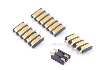 

20 pcs Spring Compression Contact 2.5 mm Pitch 2 3 4 5 6 Pin Female Connector Surface Mount Battery Connectors Reflow Solder PCB