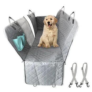 

LEEPEE Dog Car Seat Cover Car Rear Back Seat Mat Pet Carrier Tool Zipper Hammock Cushion View Frontside Mesh Pet Protector