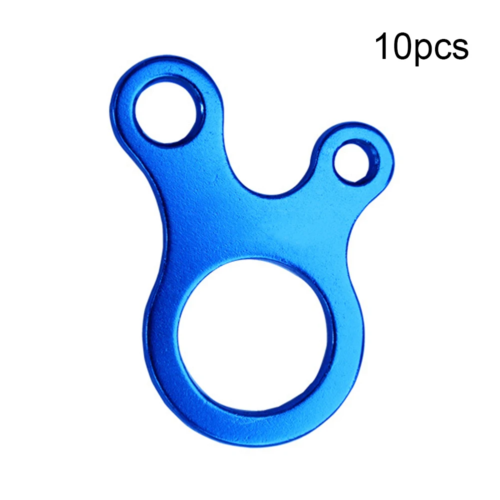 

10pcs Outdoor Aluminum Alloy Hiking Quick Knot Camping Tent Buckle Line Runner Fastener Tightening Accessories 3 Holes