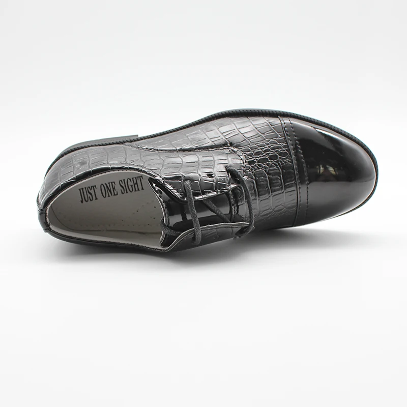 Boys Shoes Kids School Youth Infants Lace Up Patent Slip On Formal Wedding New