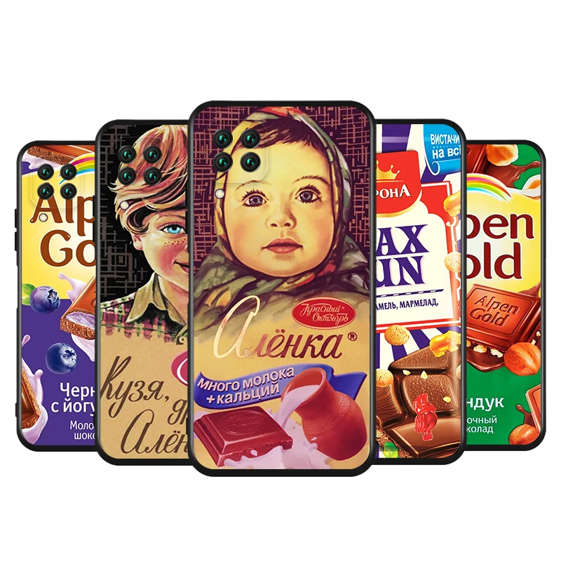 Мягкий чехол для телефона Alenka bar chocolate Huawei Nova 7 6 5 9 8 8i SE 5G 5i Pro 3 Lite 2017 Plus 2 i 3E 3i 4E 5Z 5E 5T 7i