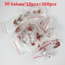 Керамика конденсатор с алюминиевой крышкой, комплект 30 значений* 10 шт. = 300 шт. 2pf до 0,1 мкФ с алюминиевой крышкой, 50В Ассортимент пакет Ассорти Комплект 103 104 100P 472 22P 30P 220