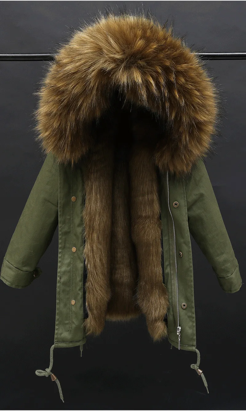 Парка для русской зимы до-30 градусов меховая парка для девочек камуфляжная теплая детская стеганая куртка с подкладкой из искусственного меха, пальто для мальчиков - Цвет: color 2