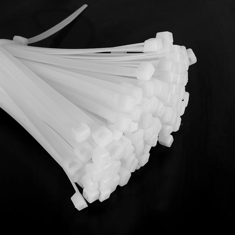 100pcs Cable Tie Self-locking Plastic Nylon Organiser Fasten Cable Wire