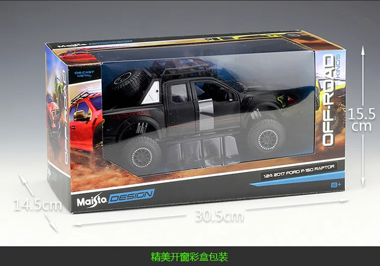 MAISTO 1/24 масштабная модель автомобиля игрушки Ford F-150 Raptor модифицированная версия автомобиль из литого металла модель игрушка для коллекции, подарок, дети