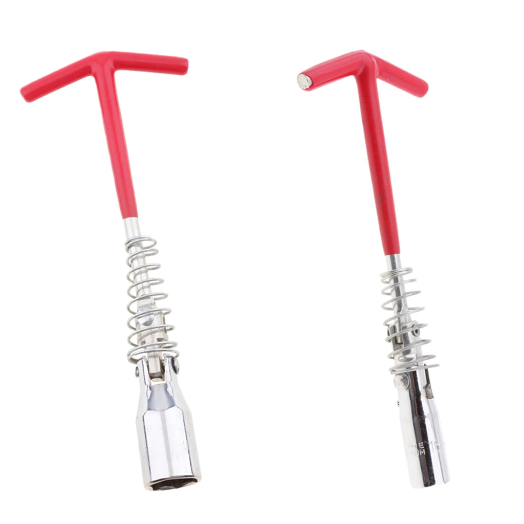 2x 16mm+21mm Motorcycle Auto Car Spark Plug Wrench Removal Tool Socket