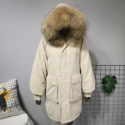 Just like picture WT025 парка Женская Корейская зимняя куртка женская с капюшоном однобортная куртка с карманами зимняя свободная плотная Длинная зимняя куртка - Цвет: Just like picture