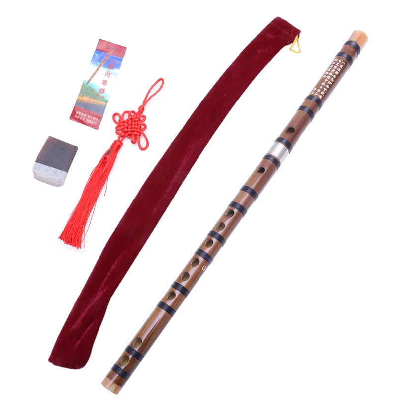 Traditional Handmade Pluggable Chinese Woodwind Musical Instrument Bamboo Flute/Dizi in G Key